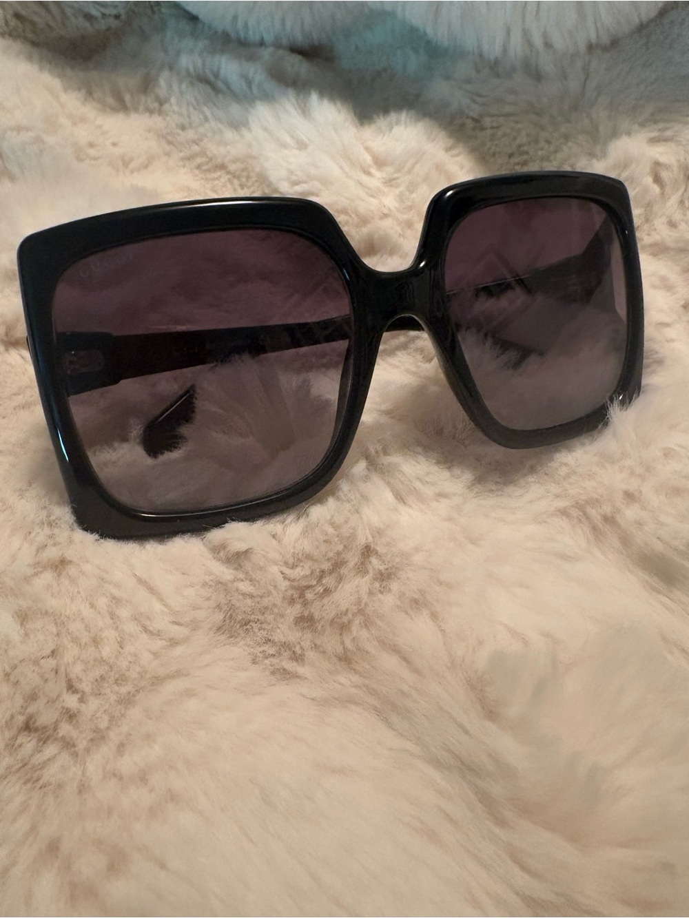 Gucci Classic Oversized Black Sunglasses - Women's Accessories